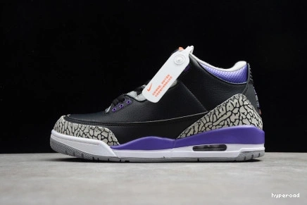Hyperoad BLACK RETRO 3 - JORDAN PURPLE COURT 0912
